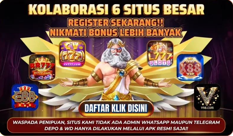 KOLABORASI 6 SITUS BESAR - REGISTER SEKARANG!! NIKMATI BONUS LEBIH BANYAK